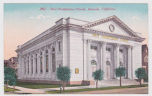 Load image into Gallery viewer, First Presbyterian Church Alameda California 1910&#39;s Postcard - TulipStuff

