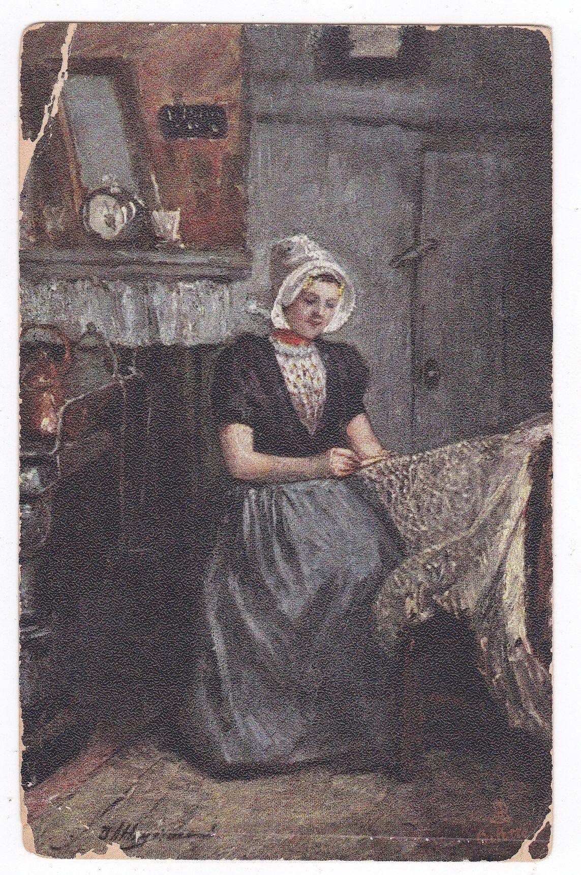 The Fisherman's Daughter Dutch Cottage Homes Raphael Tuck 1920 - TulipStuff