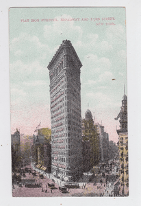 Early 1900's Flatiron Building Broadway New York City Postcard - TulipStuff