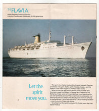 Load image into Gallery viewer, Costa Line ss Flavia 1979-80 Nassau Bahamas Cruise Ship Brochure - TulipStuff
