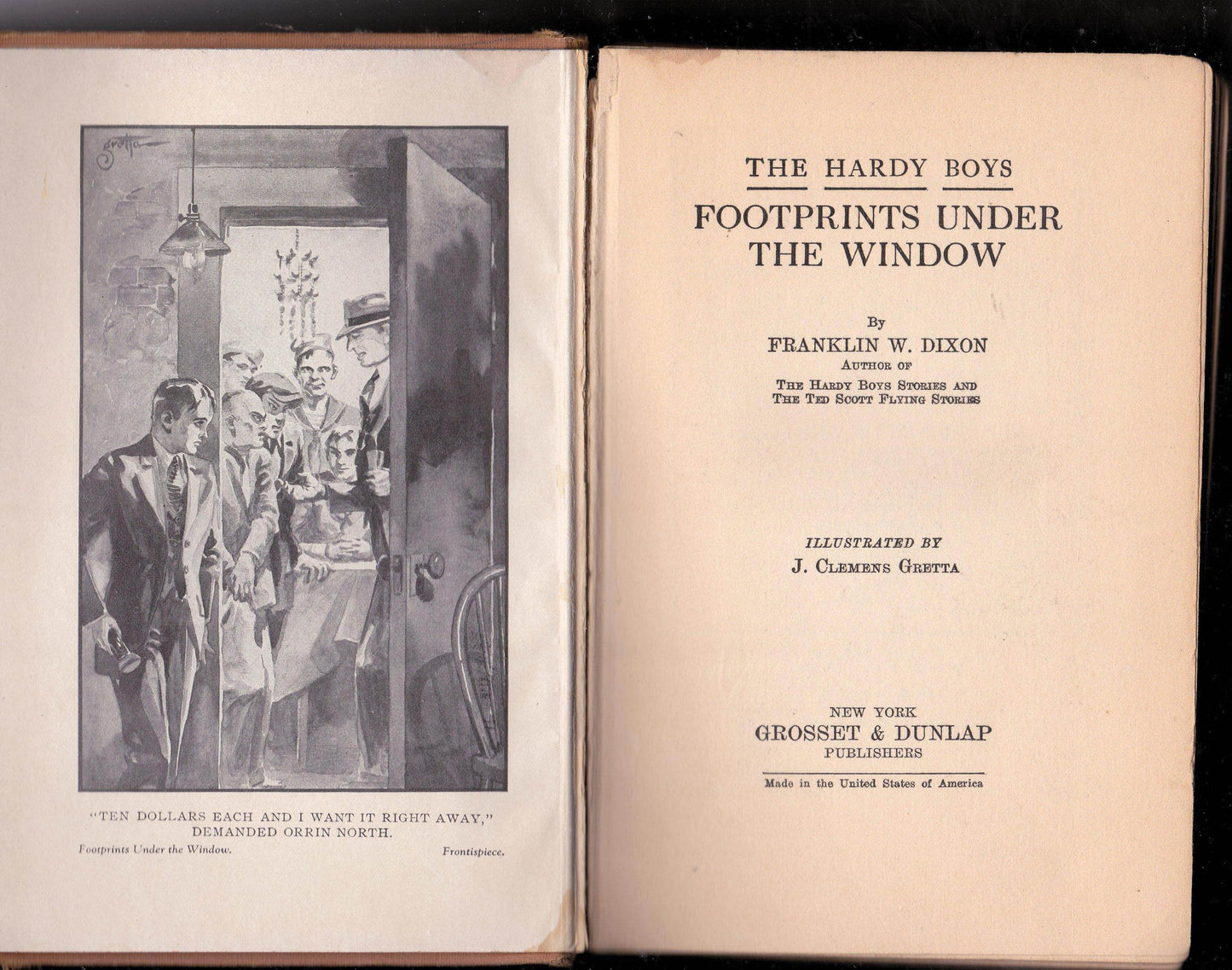 The Hardy Boys Footprints Under The Window Franklin W Dixon 1933 - TulipStuff