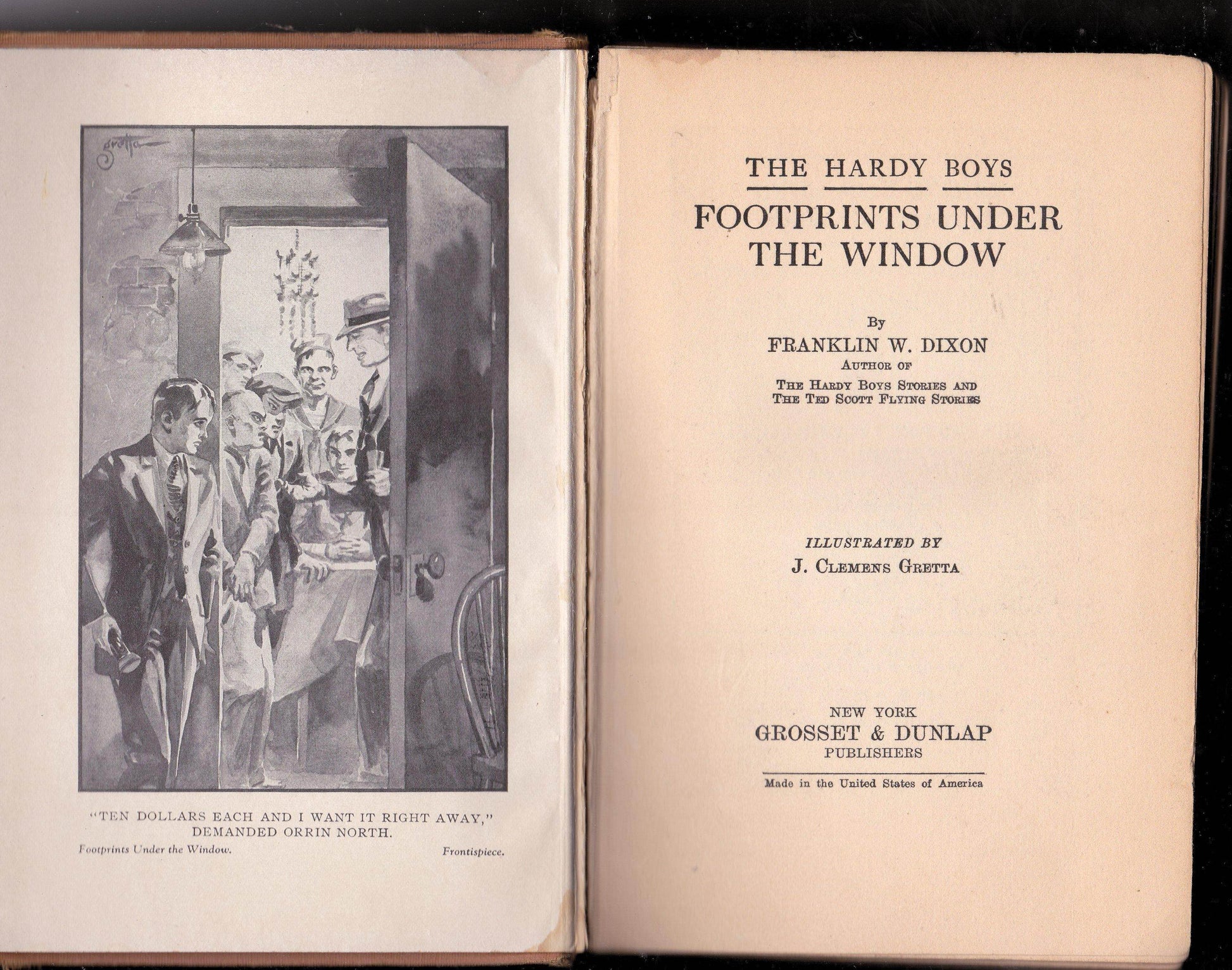 The Hardy Boys Footprints Under The Window Franklin W Dixon 1933 - TulipStuff