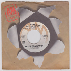 Peter Frampton Baby I Love Your Way 7" 45 RPM 1832-S 1976 - TulipStuff