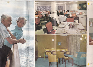 Cunard Line RMS Franconia Deck Plans First Class Accommodations 1960's - TulipStuff