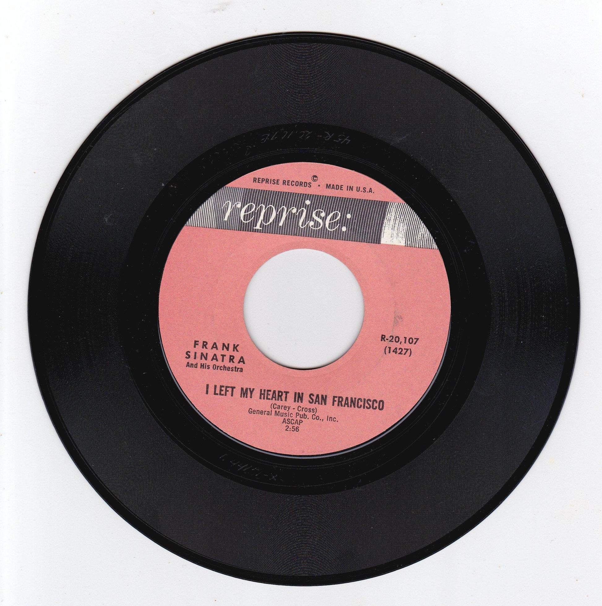 Frank Sinatra I Left My Heart In San Francisco / The Look of Love 7" 1962 - TulipStuff