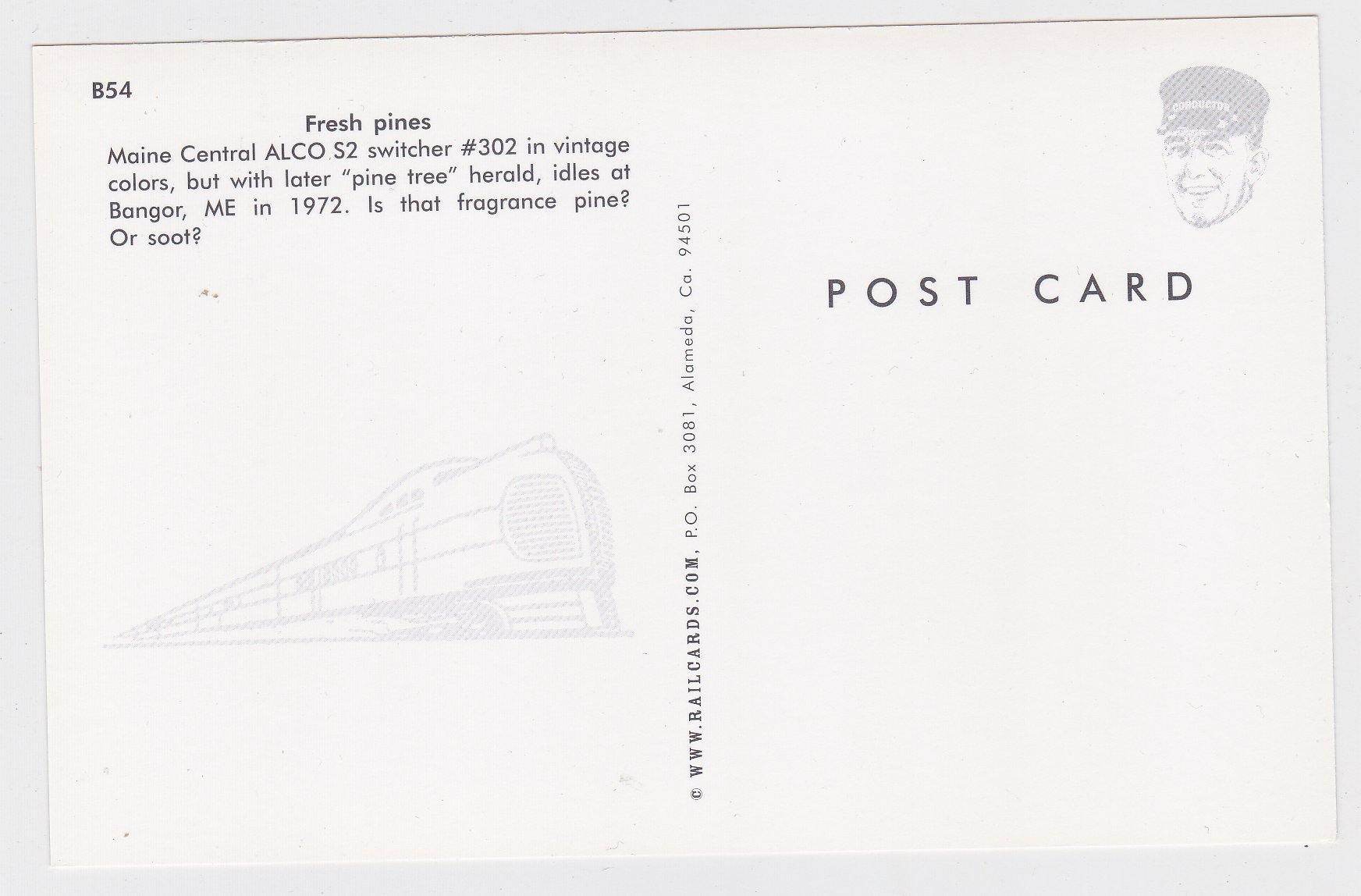 Maine Central Alco S2 Switcher Diesel Locomotive at Bangor in 1972 - TulipStuff