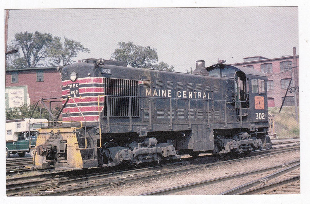 Maine Central Alco S2 Switcher Diesel Locomotive at Bangor in 1972 - TulipStuff