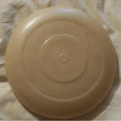 1972 Burger Chef Incrediburgible Glow In The Dark Frisbee - TulipStuff