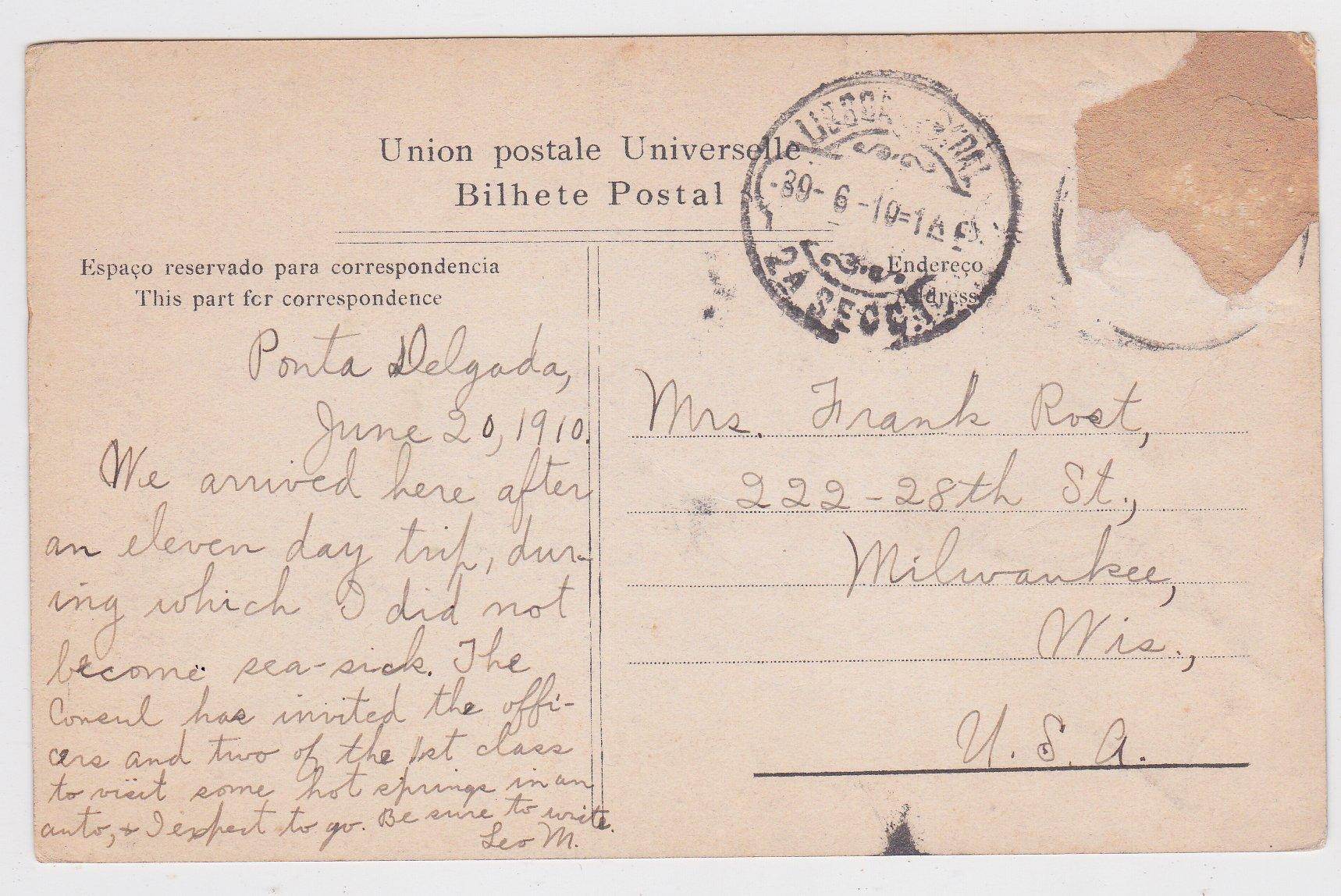 Chapel of Nossa Senhora das Vitorias Furnas San Miguel Azores 1910 - TulipStuff