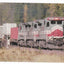 GE LMX Dash8-39B  Diesel Locomotive at Loram MT in 1992 - TulipStuff