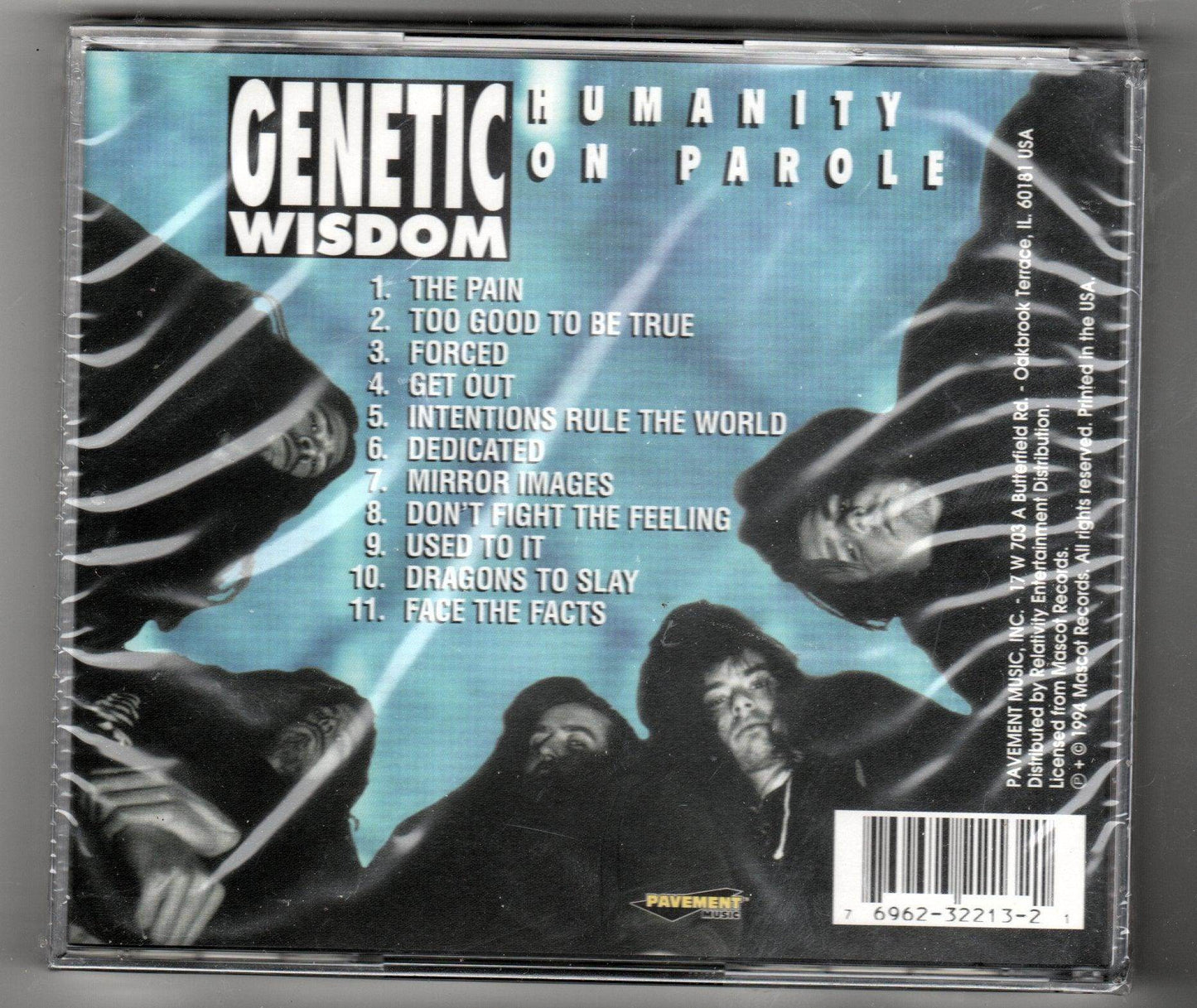 Genetic Wisdom Humanity On Parole Dutch Thrash Metal CD 1994 - TulipStuff