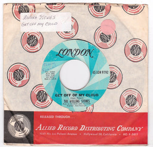 The Rolling Stones Get Off Of My Cloud 7" Single 1965 - TulipStuff