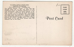 Gillette Castle State Park Ferry Selden III Connecticut 1960's Postcard - TulipStuff