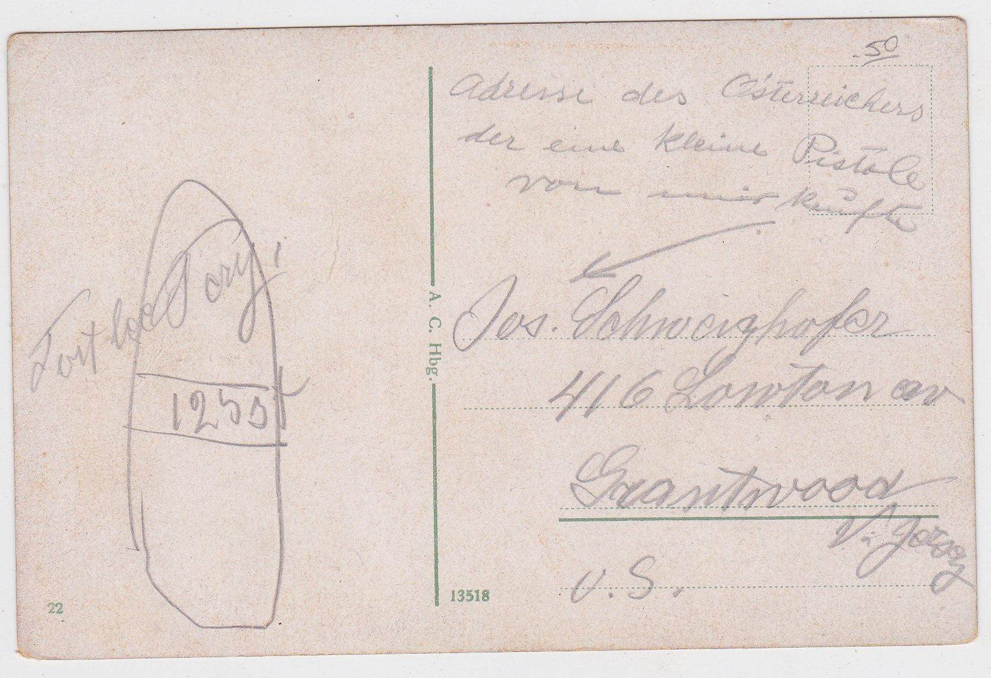 Hamburg St Pauli Landungsbrucken mit Elbtunnel 1900's Postcard - TulipStuff