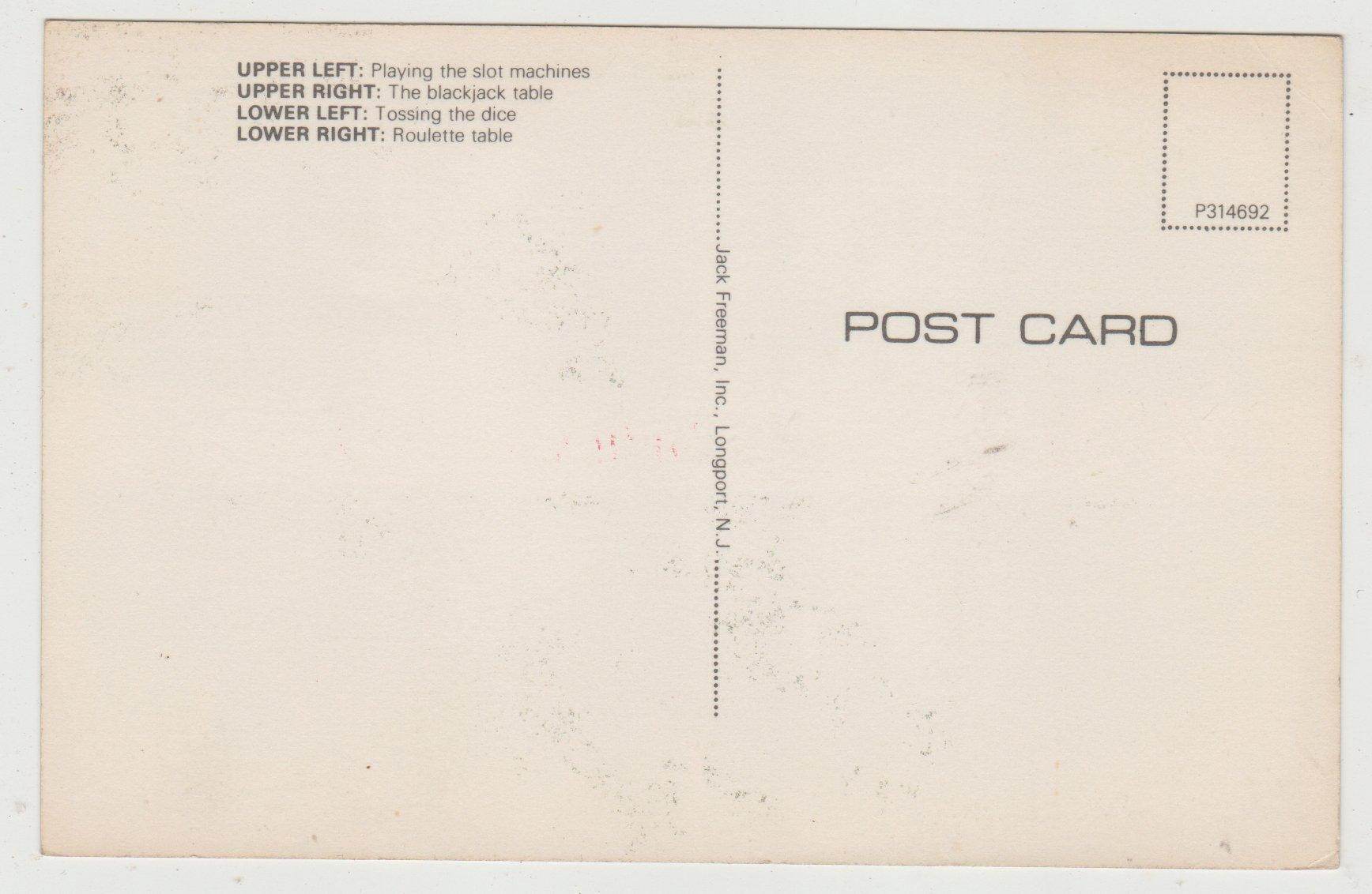 Hello From Atlantic City New Jersey Postcard 1979 - TulipStuff