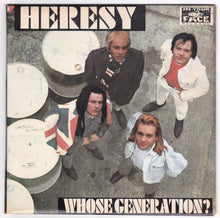 Load image into Gallery viewer, Heresy Whose Generation 7&quot; EP Vinyl Record UK Punk Hardcore 1989 - TulipStuff
