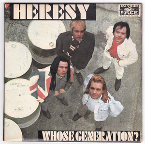Heresy Whose Generation 7" EP Vinyl Record UK Punk Hardcore 1989 - TulipStuff