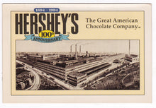 Load image into Gallery viewer, Hershey&#39;s 100th Anniversary 1894-1994 Great American Chocolate Postcard - TulipStuff
