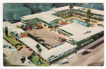 Load image into Gallery viewer, Hollywood Highlander Motor Hotel California Postcard 1958 - TulipStuff
