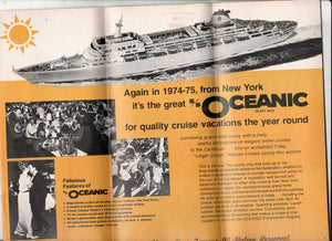 Home Lines ss Oceanic ss Doric 1974-1975 Cruise Ship Brochure - TulipStuff