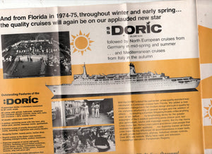 Home Lines ss Oceanic ss Doric 1974-1975 Cruise Ship Brochure - TulipStuff