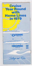Load image into Gallery viewer, Home Lines ss Oceanic ss Doric 1979 Cruise Ship Brochure - TulipStuff
