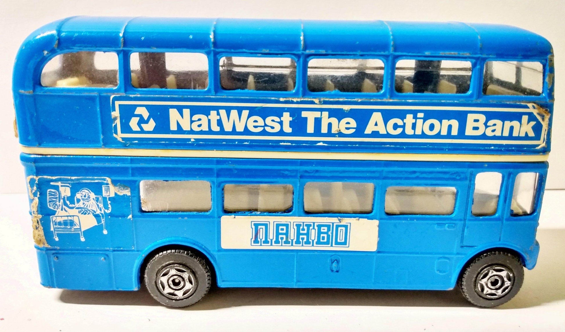 Corgi Toys 633 NatWest Hospital Radio Blackpool AEC Routemaster Bus - TulipStuff