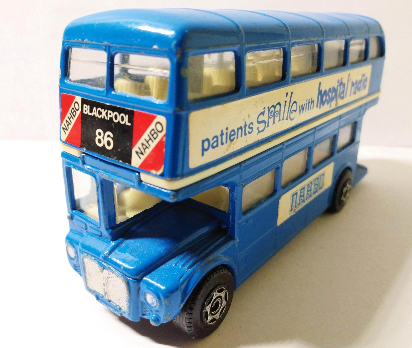 Corgi Toys 633 NatWest Hospital Radio Blackpool AEC Routemaster Bus - TulipStuff