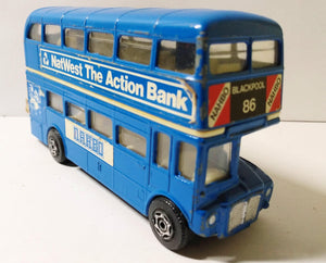 Corgi Toys 633 NatWest Hospital Radio Blackpool AEC Routemaster Bus - TulipStuff