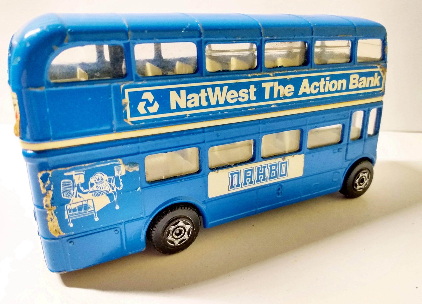 Corgi Toys 633 NatWest Hospital Radio Blackpool AEC Routemaster Bus - TulipStuff