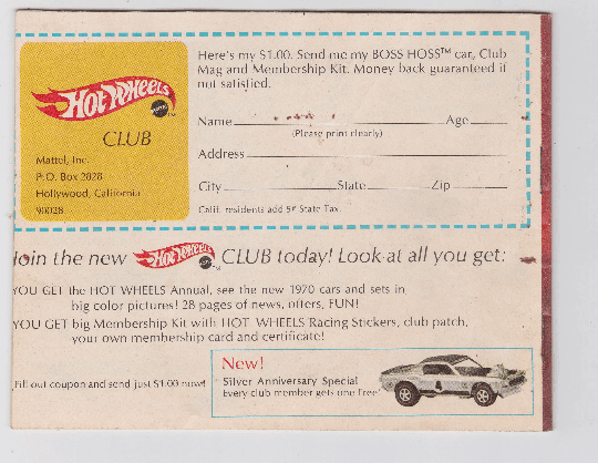Hot Wheels 1970 International Collector's Catalog - TulipStuff