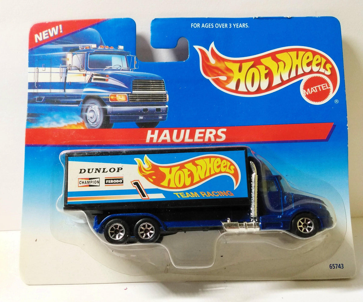 Hot Wheels Haulers 65743 Dunlop Team Racing Truck 1996 – TulipStuff