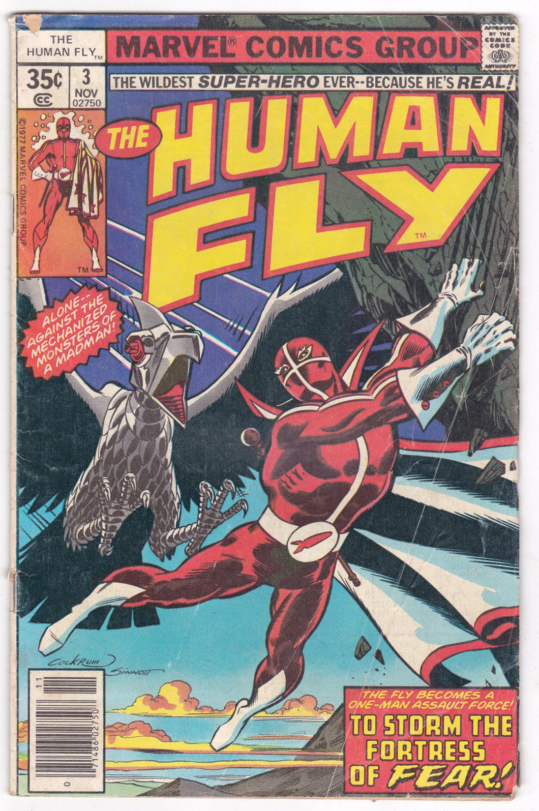 The Human Fly 3 Marvel Comics November 1977 - TulipStuff