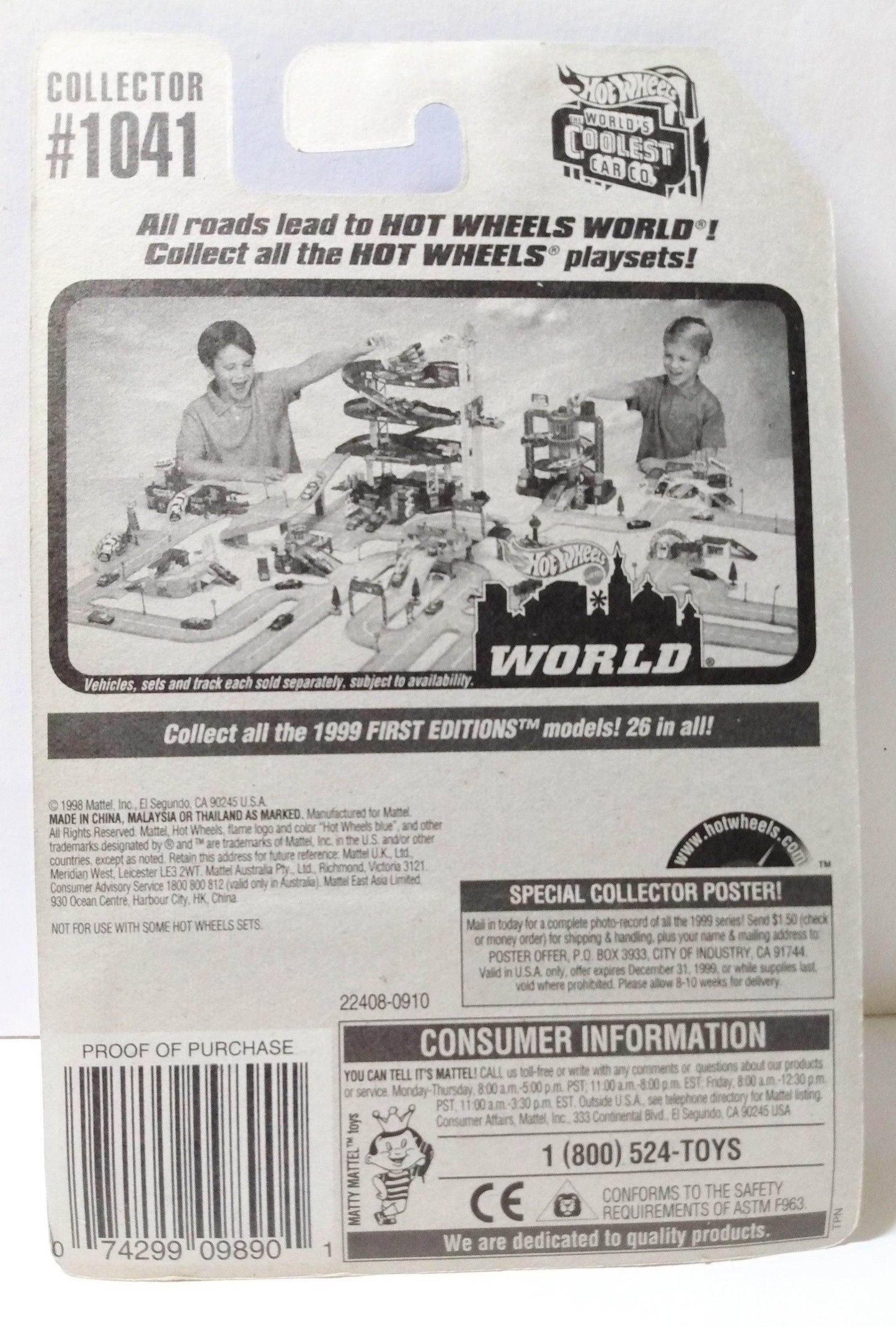 Hot Wheels Collector 1041 Super Comp Dragster Hot Rod 1999 - TulipStuff