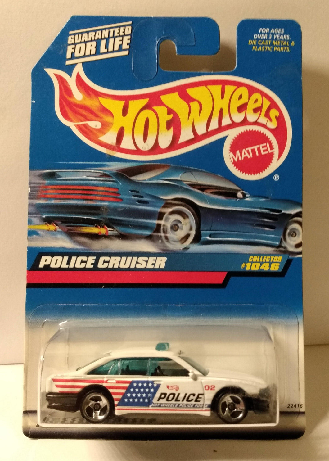 Hot Wheels Collector 1046 Police Cruiser Car Holden Commodore 1999 - TulipStuff