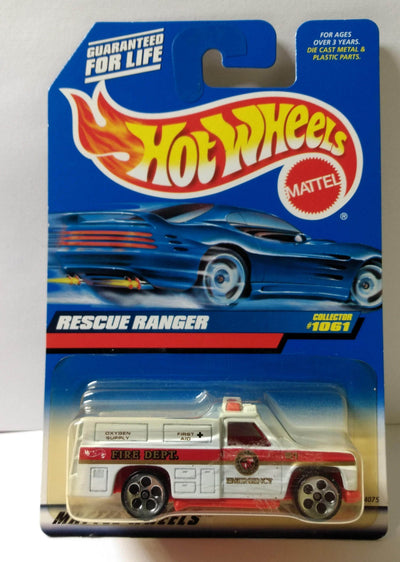Hot Wheels Collector #1061 Rescue Ranger EMS Paramedic Truck - TulipStuff