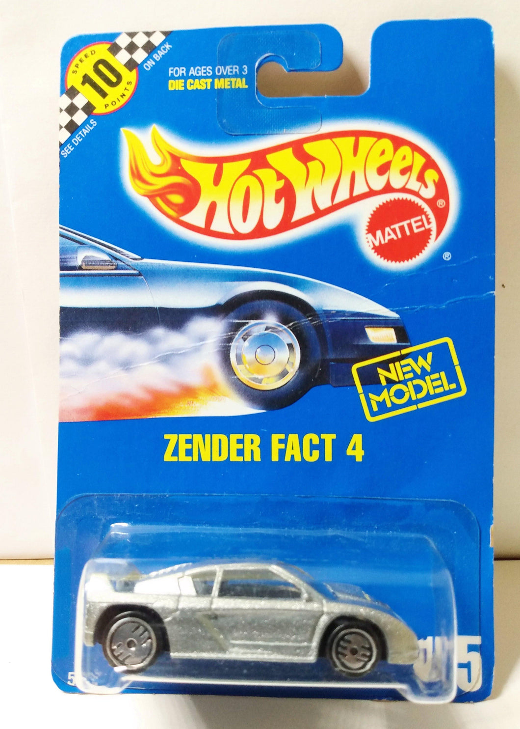 Hot Wheels Collector #125 Zender Fact 4 no tampo variation 1991 - TulipStuff