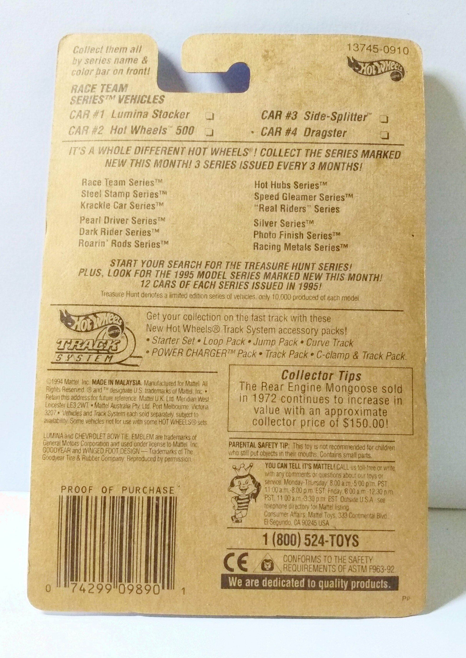 Hot Wheels Race Team Series 2-Pack #1 Lumina Stocker #2 Hot Wheels 500 1995 - TulipStuff