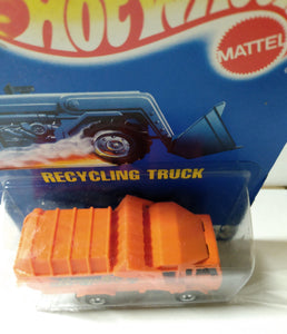 Hot Wheels Collector #143 Recycling Truck Garbage Truck 1992 bw - TulipStuff