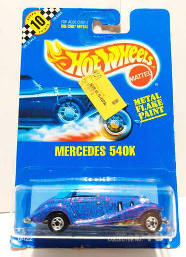 Hot Wheels Collector #164 Mercedes 540K Vintage diecast Car 1991 - TulipStuff