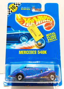 Hot Wheels Collector #164 Mercedes 540K Vintage diecast Car 1991 - TulipStuff