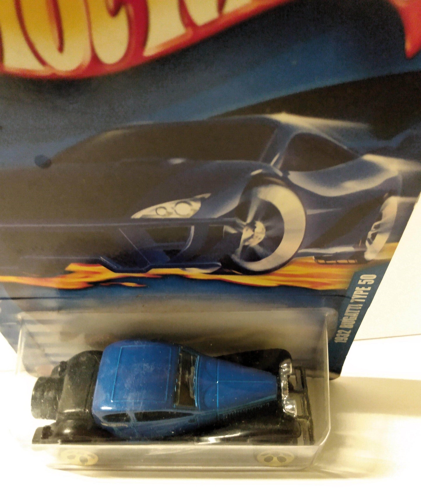 Hot Wheels 2002 Collector #205 1932 Bugatti Type 50 Gold 5 Dot Wheels - TulipStuff