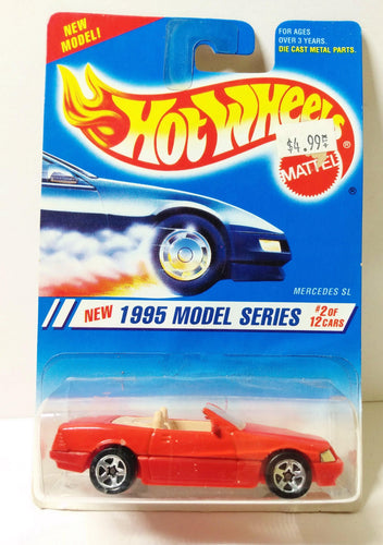 Hot Wheels 1995 Model Series Mercedes SL Convertible Collector #342 - TulipStuff