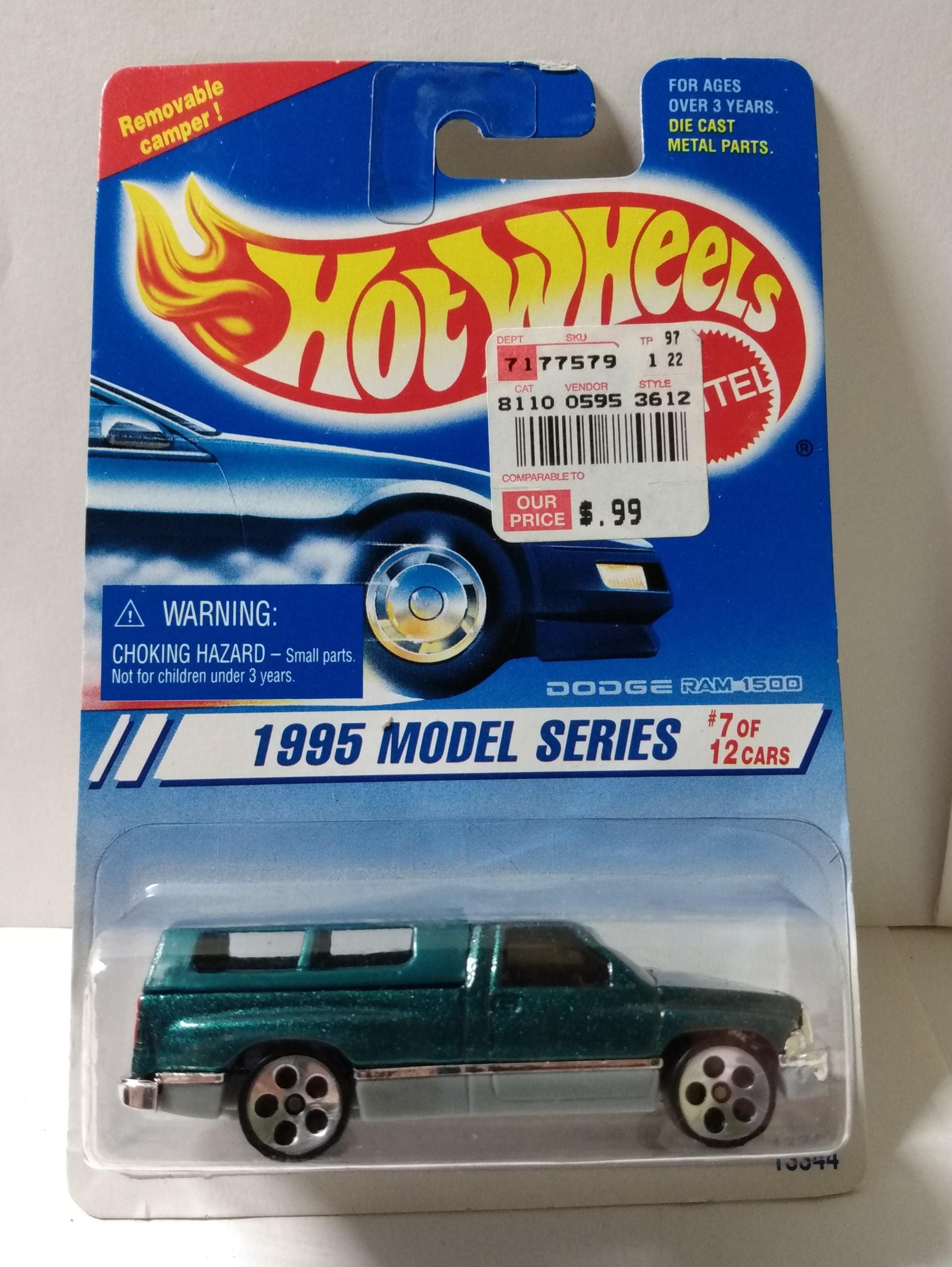 Hot Wheels 1995 Model Series Dodge Ram 1500 Pickup Truck Collector 348 ...