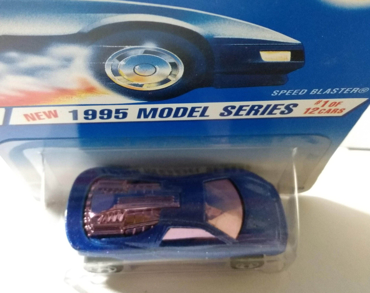 Hot Wheels 1995 Model Series Speed Blaster Collector 343 Blue sp5 - TulipStuff