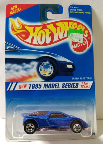 Hot Wheels 1995 Model Series Speed Blaster Collector 343 Blue sp5 - TulipStuff