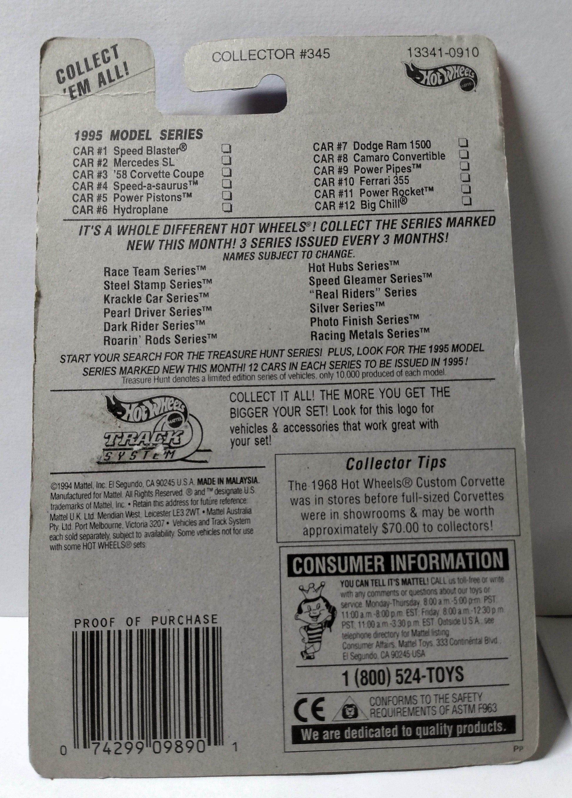 Hot Wheels 1995 Model Series Speed-A-Saurus Collector #345 - TulipStuff