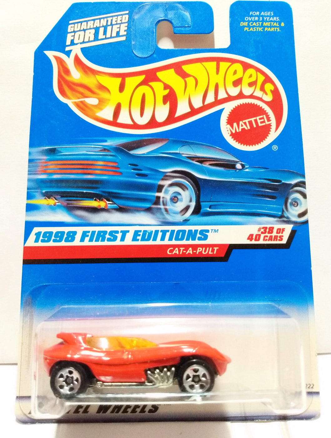 Hot Wheels 1998 First Editions Cat-A-Pult Race Car Collector #681 - TulipStuff