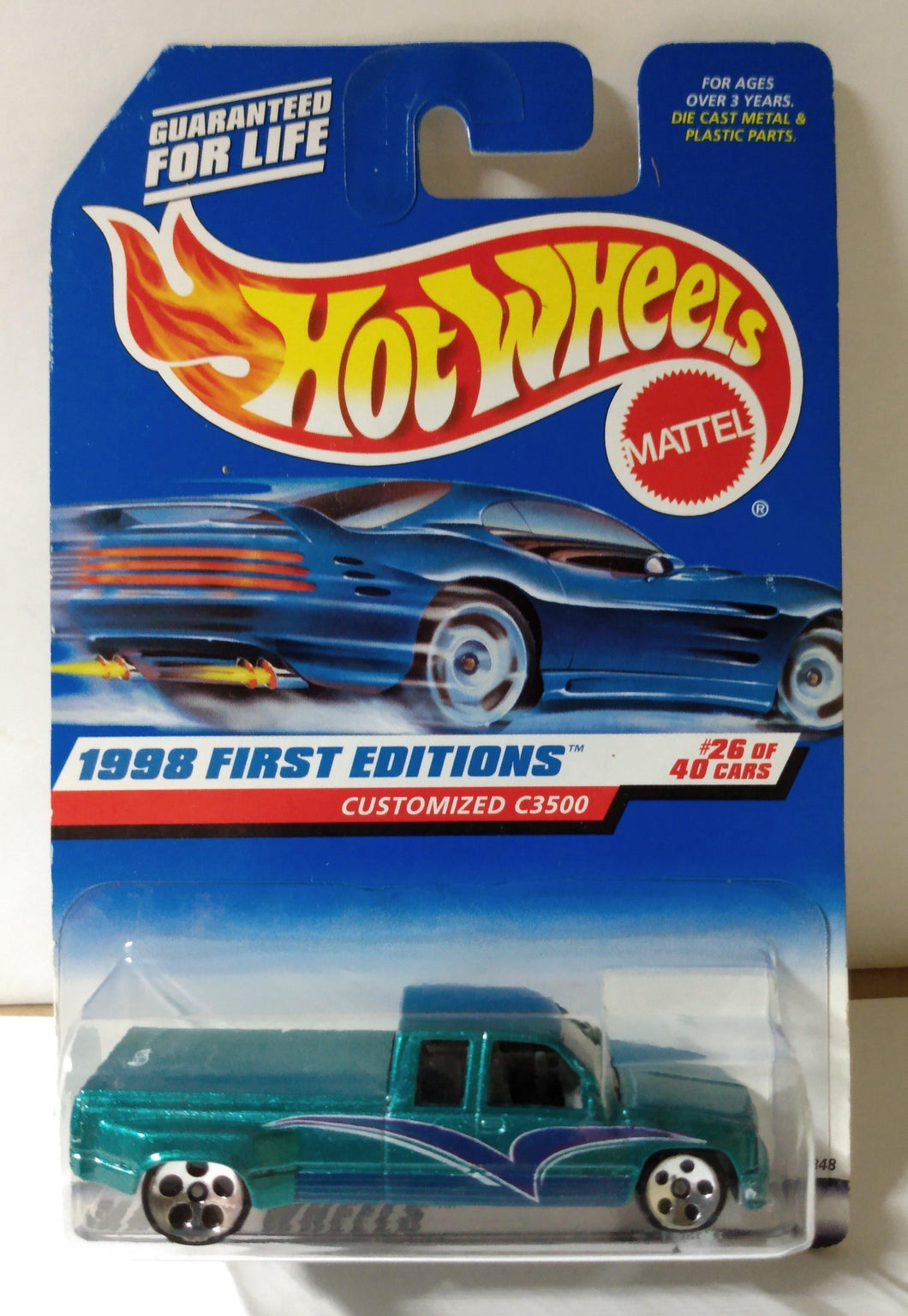 Hot Wheels 1998 First Editions Customized C3500 Collector 663 - TulipStuff