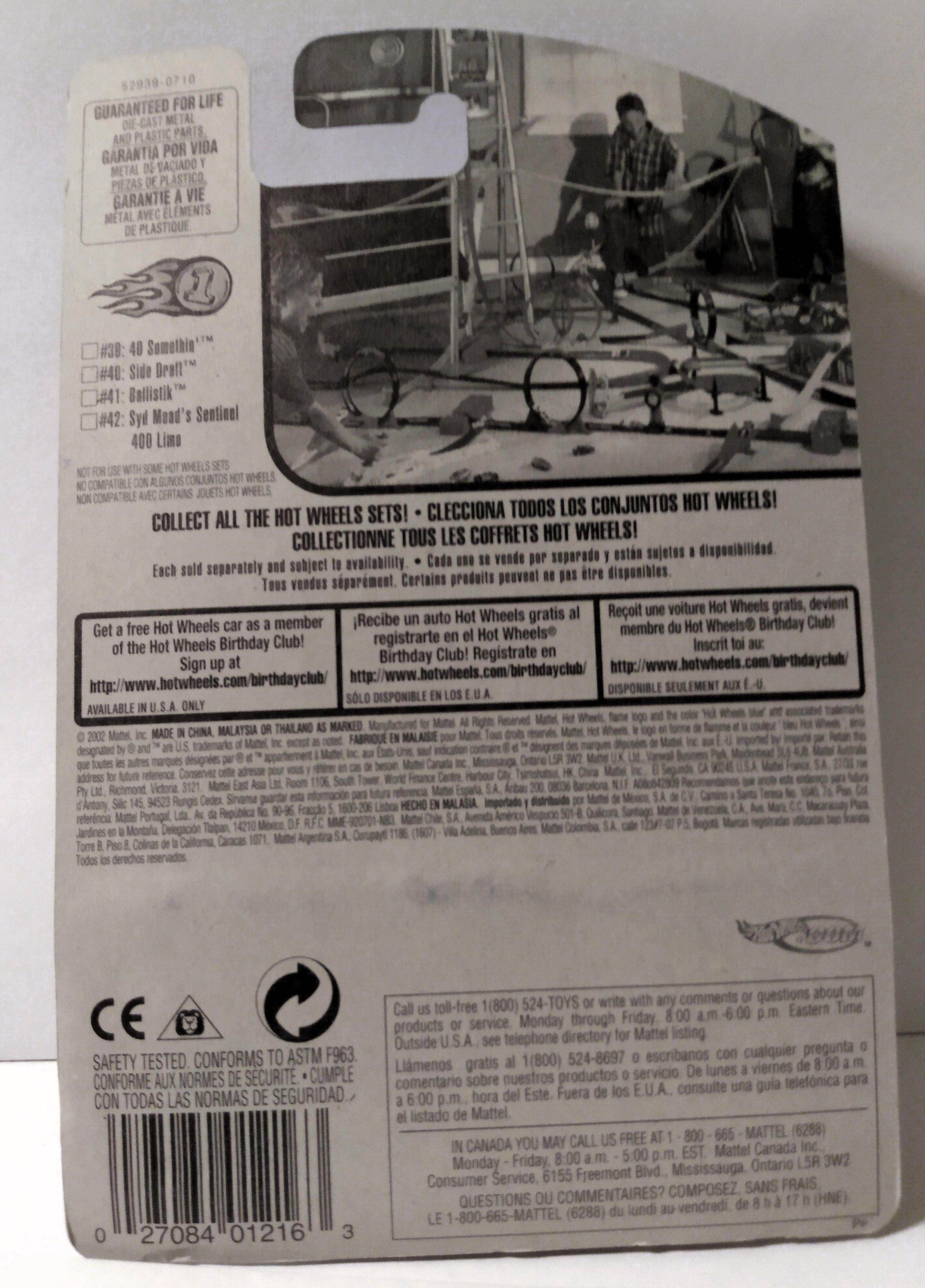 Hot Wheels 2002 First Editions Ballistik Collector #053 - TulipStuff